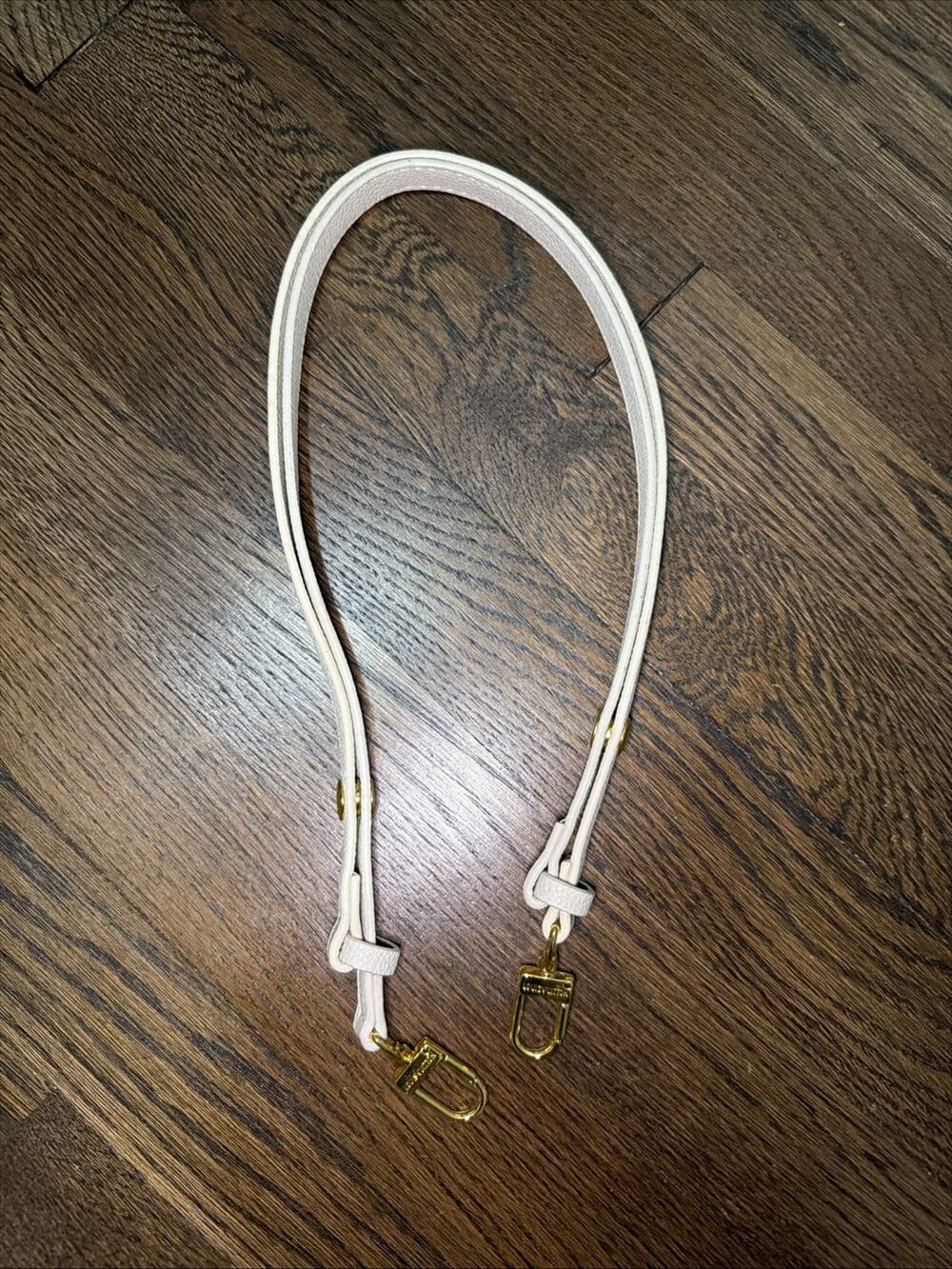 Replacement Purse Strap Cream With Gold Hardware